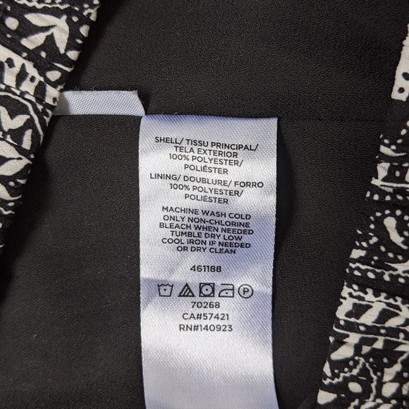 LOFT Shadow Paisley Fluid Pull On Skirt - Picture 7 of 9